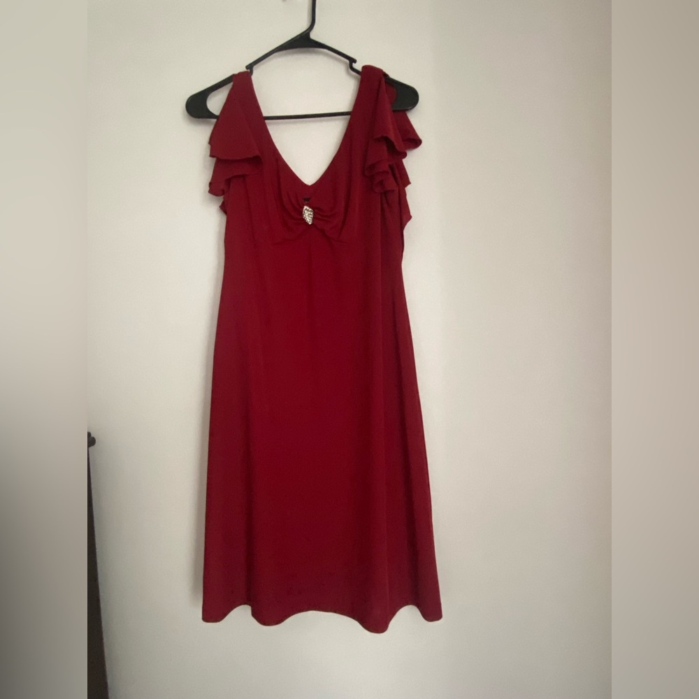 Alex Evenings Elegant Red Dress